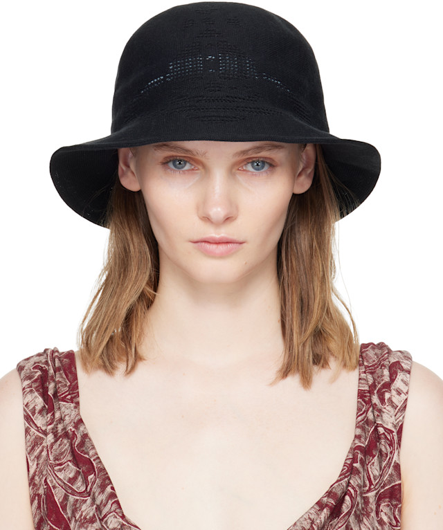 Vivienne Westwood: Black Thermo Bucket Hat | SSENSE