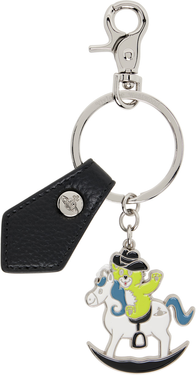 Vivienne Westwood: Multicolor Rocking Horse Teddy Keyring | SSENSE