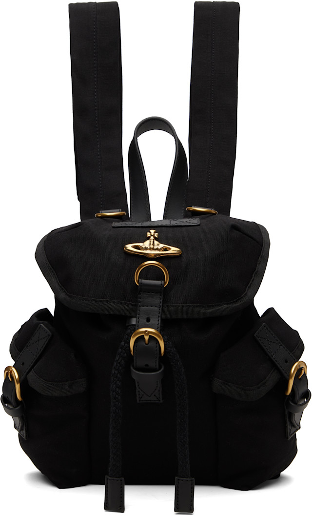 Vivienne Westwood ミニリュック Vivienne Westwood: Black Highland Small Backpack | SSENSE