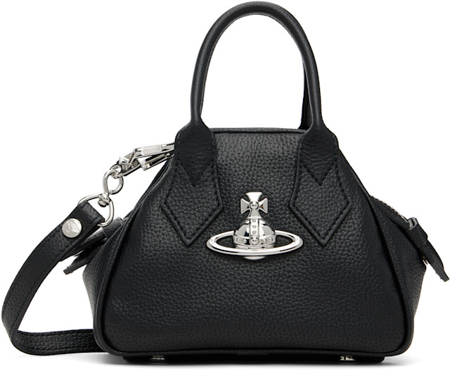 Vivienne Westwood: Black Mini Yasmine Bag | SSENSE