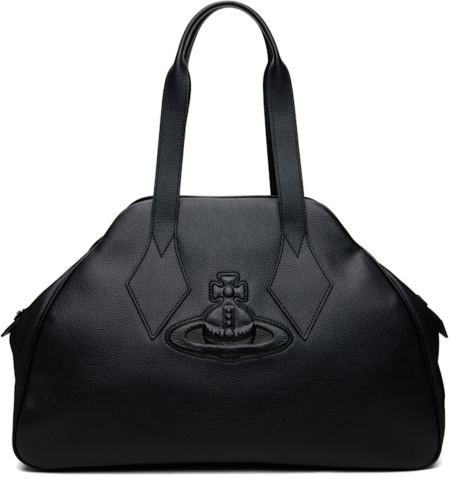 Vivienne Westwood: Black Yasmine Large Tote | SSENSE