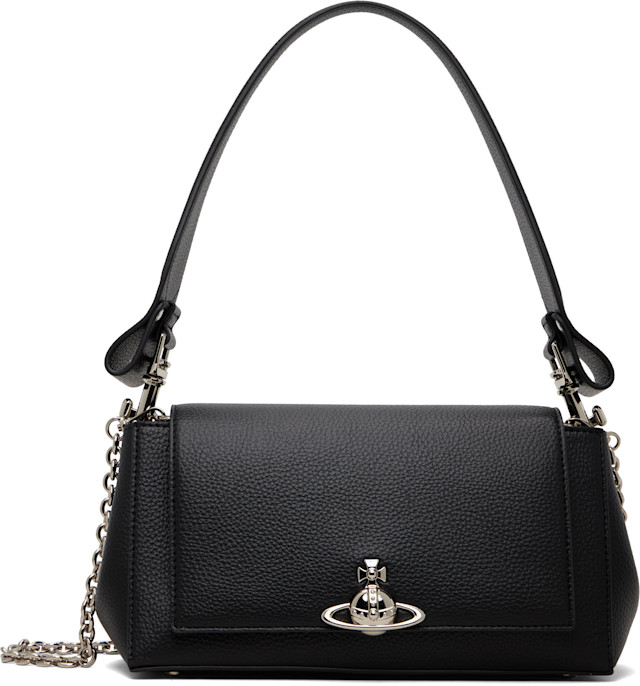 Vivienne Westwood: Black Medium Hazel Bag | SSENSE