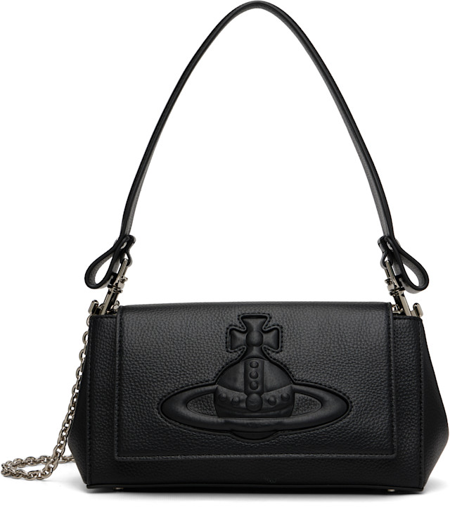 Vivienne Westwood: Black Hazel Medium Handbag | SSENSE Denmark