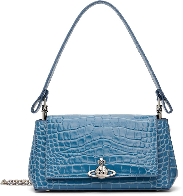 Vivienne Westwood: Blue Hazel Medium Bag | SSENSE