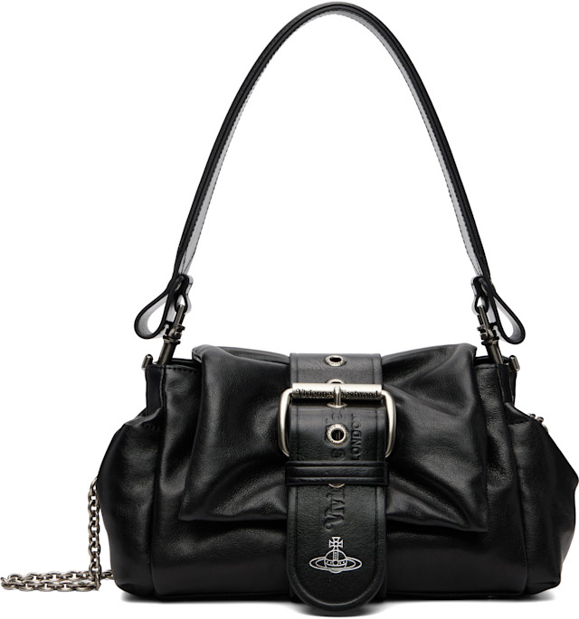 Vivienne Westwood: Black Hazel Treasure Hand Bag | SSENSE Canada