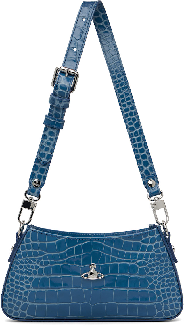 Vivienne Westwood: Blue Tasha Shoulder Phone Bag | SSENSE