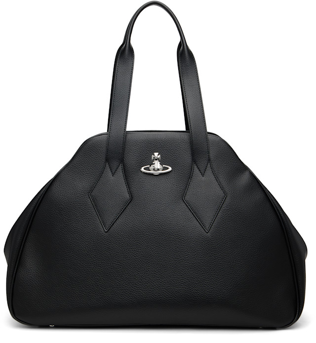 美品★Vivienne Westwood ビジネスバッグ ナイロン ★032 Vivienne Westwood: Black Yasmine Large Bag | SSENSE