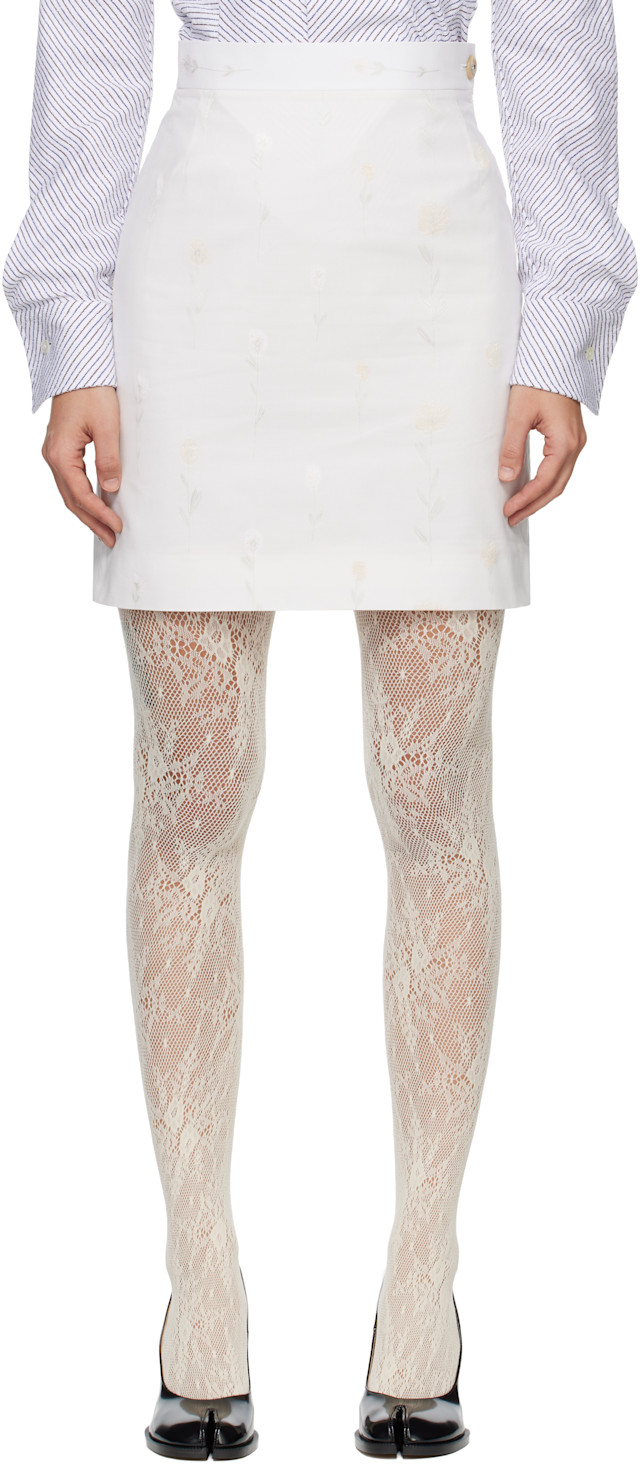 Vivienne Westwood: White Crotch 45 Miniskirt | SSENSE