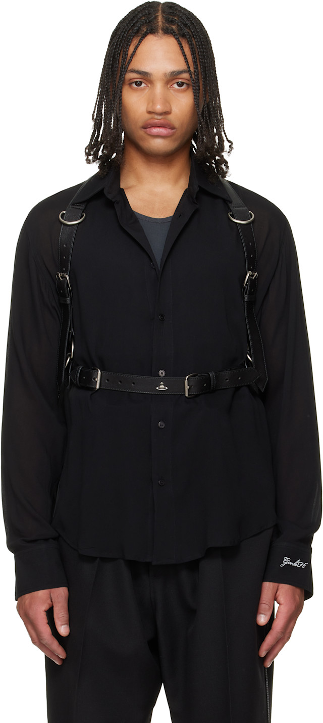 Vivienne Westwood ハーネス L Vivienne Westwood: ブラック Equestrian ハーネス | SSENSE 日本