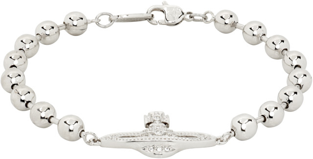 Vivienne Westwood Bas Relief パール ブレスレット Vivienne Westwood: Thames Mini Bas Relief ブレスレット | SSENSE 日本