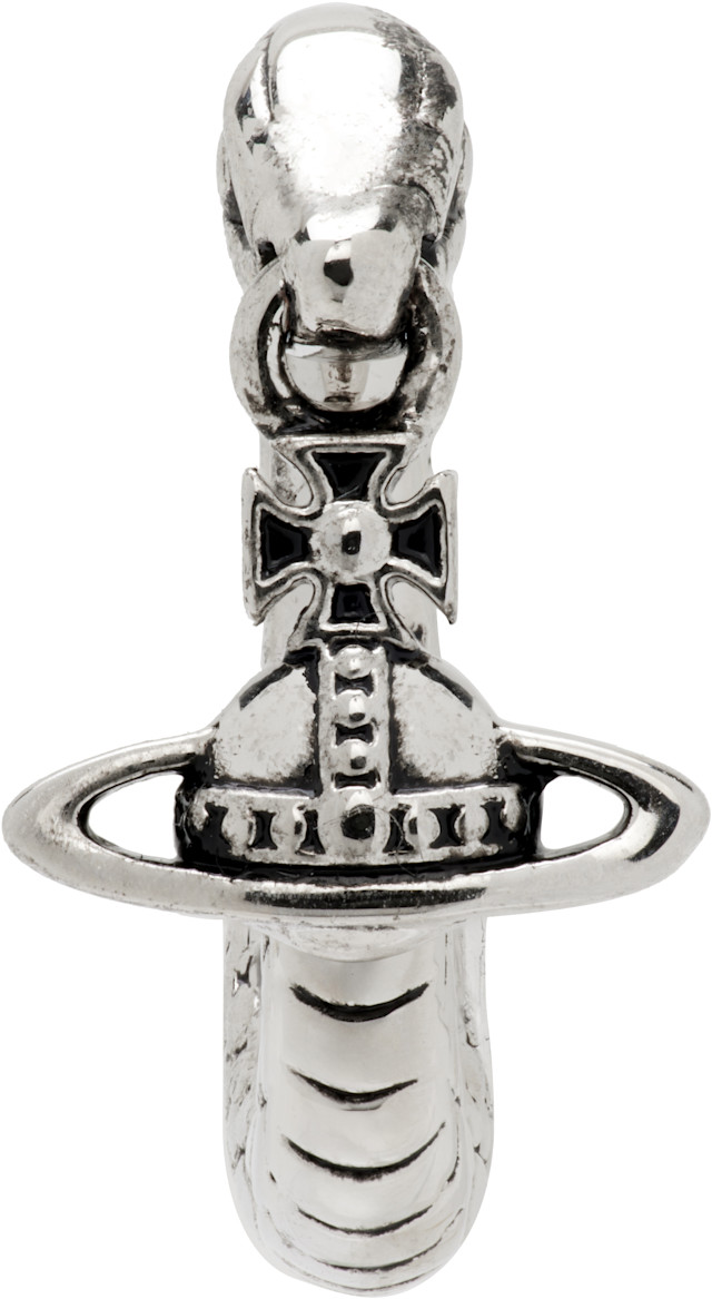 VivienneWestwood 25ss　ALBANE SMALL ピアス Vivienne Westwood: Albane Small Single Earring | SSENSE