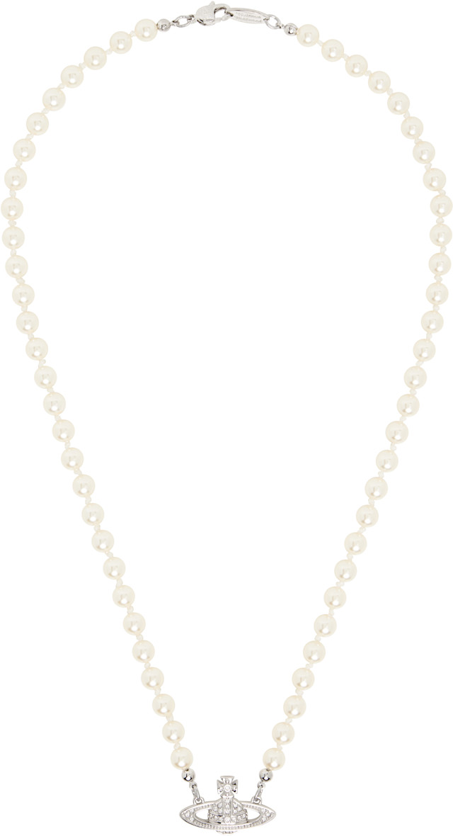 Vivienne Westwood: Mini Bas Relief フェイクパール ネックレス