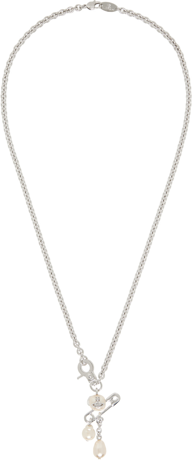 MAN CLAUDE SMALL ネックレス Vivienne Westwood Vivienne Westwood: Claude Small Pendant Necklace | SSENSE