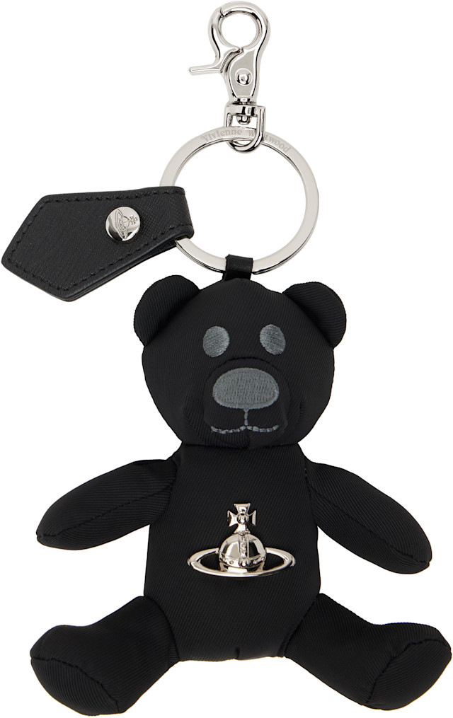 Vivienne Westwood: Black Teddy Bear Keychain | SSENSE