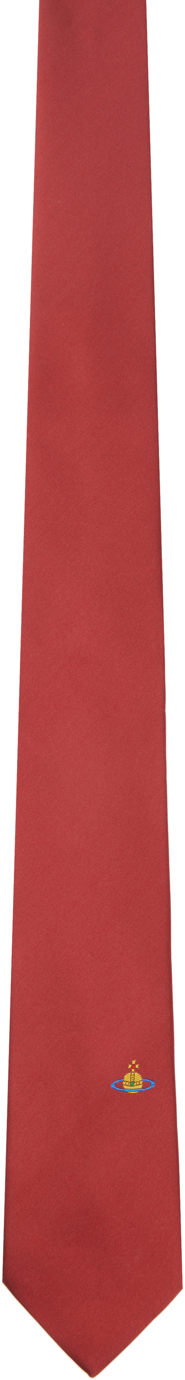 Vivienne Westwood: Red 7cm Orb Tie | SSENSE