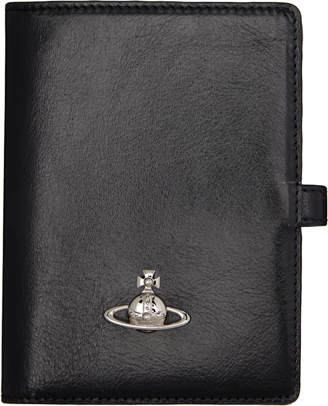 Vivienne Westwood: Black Orb Passport Holder | SSENSE
