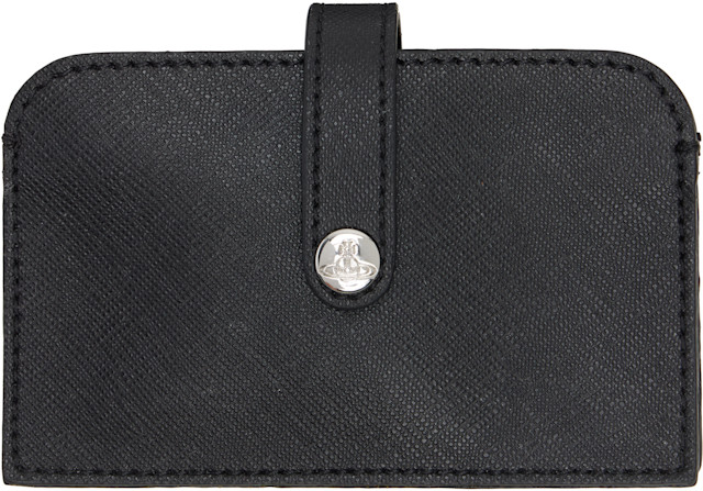 Vivienne Westwood: Black Accordion Card Holder | SSENSE