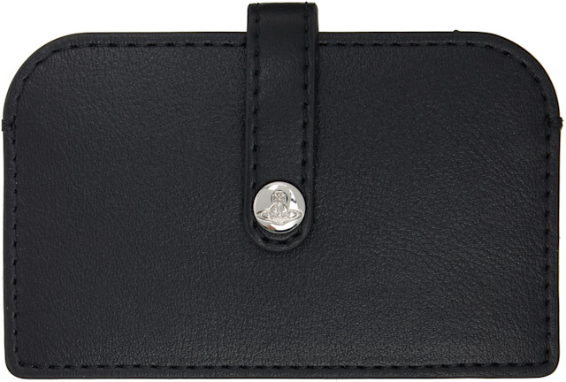 Vivienne Westwood: Black Accordion Card Holder | SSENSE