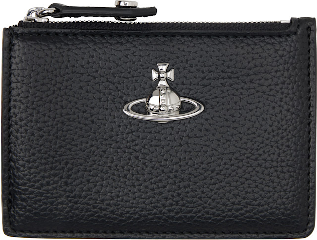 Vivienne Westwood: Black Slim LG Card Holder | SSENSE Japan
