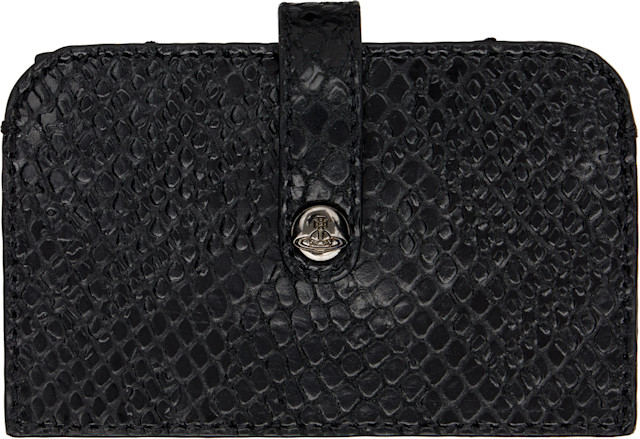 Vivienne Westwood: Black Accordion Card Holder | SSENSE