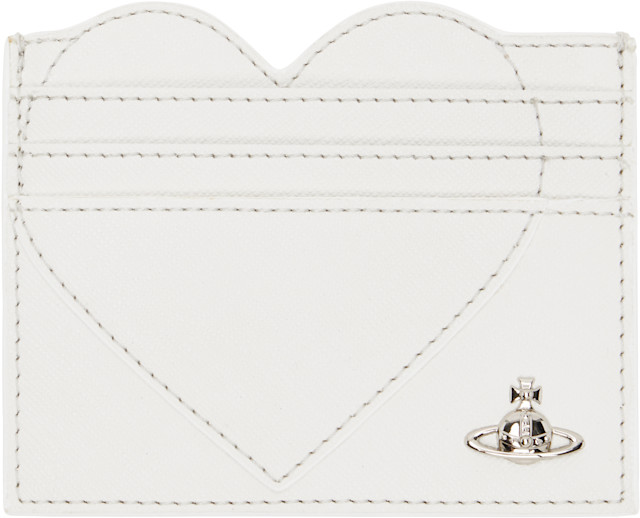 Vivienne Westwood: Off-White Heart Card Holder | SSENSE