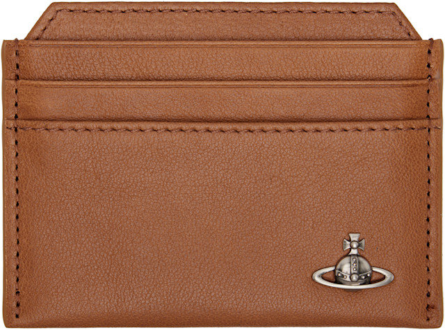 Vivienne Westwood ケース ブラウン Vivienne Westwood: Brown Slim Card Holder | SSENSE
