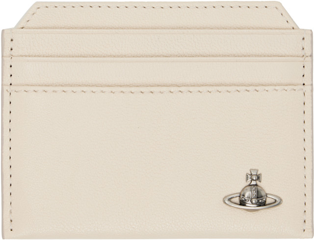 Vivienne Westwood: Off-White Slim Card Holder | SSENSE