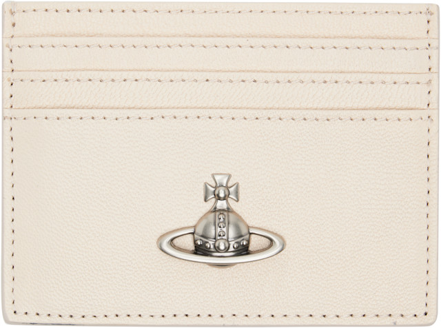 Vivienne Westwood: Off-White Flat Card Holder | SSENSE