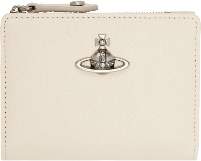 Vivienne Westwood: Off-White Slim Flap Card Holder | SSENSE