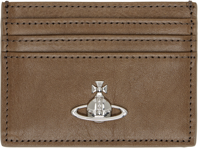 Vivienne Westwood: Brown Flat Card Holder | SSENSE
