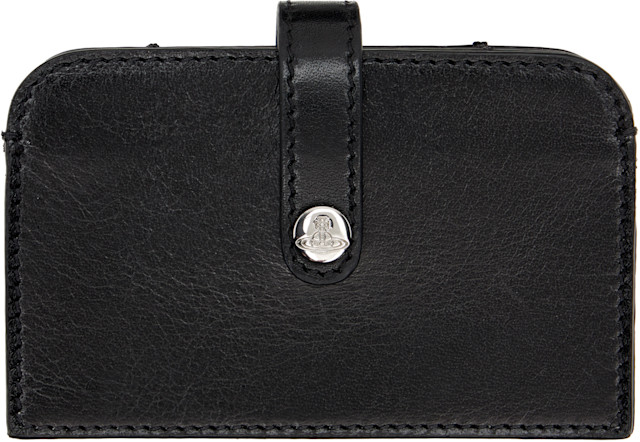 Vivienne Westwood: Black Accordion Card Holder | SSENSE