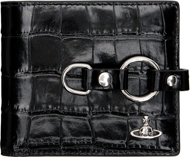 Vivienne Westwood: Black Billfold Bondage Man Wallet | SSENSE