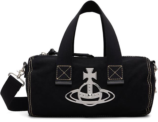 Vivienne Westwood: Black Paul Cylinder Crossbody Bag | SSENSE