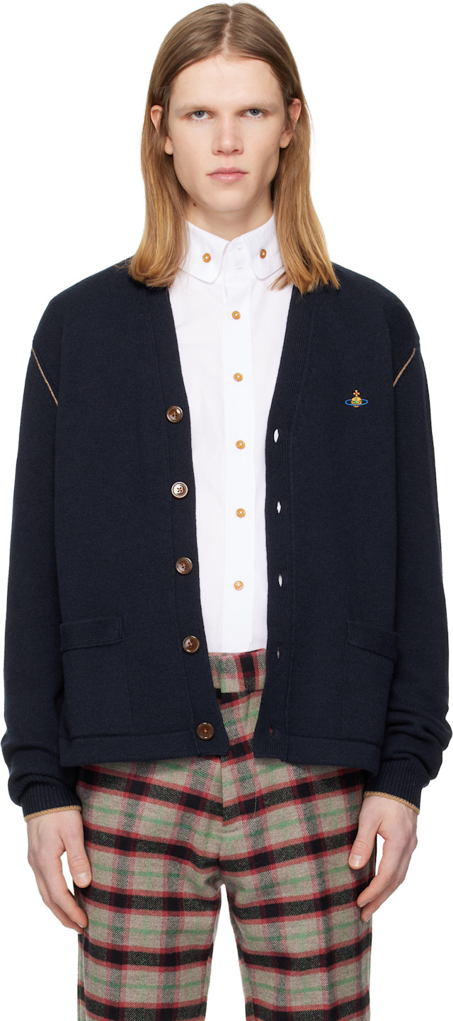 Vivienne Westwood: ネイビー Alex カーディガン | SSENSE 日本