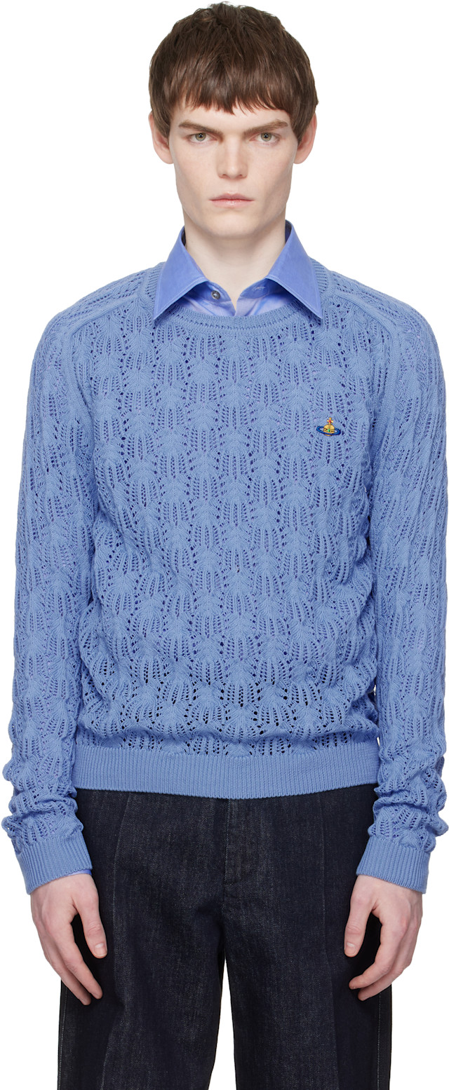Vivienne Westwood: Blue Frost Sweater | SSENSE