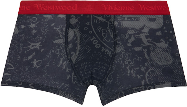 Vivienne Westwood: ブラック 'Let It Rock' ボクサーブリーフ