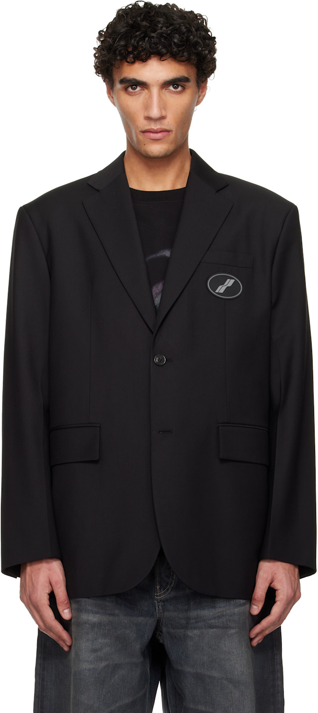 スーツ WE11DONE we11done-black-oversized-suit-