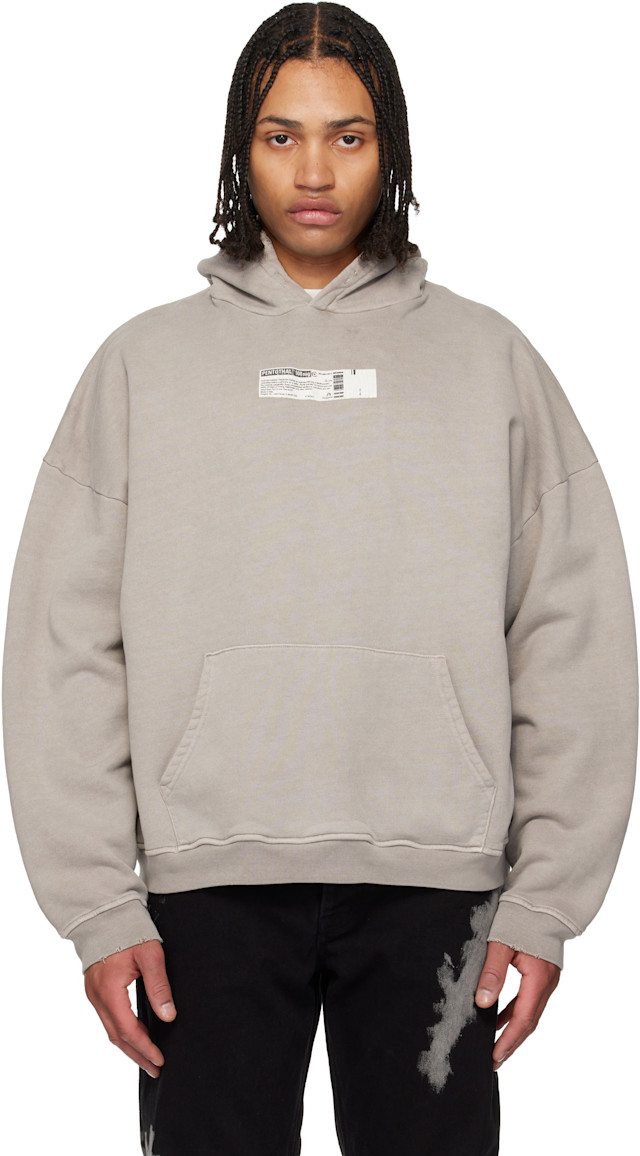 alexander digenova cigarette hoodie ANT/ANTI Scrap zipup in cold oil (patchwork hoodie) Cotton fleece hoodie Alexander digenova red light -