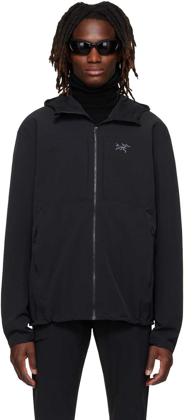 Arc'teryx: ブラック Gamma フード付きジャケット | SSENSE 日本