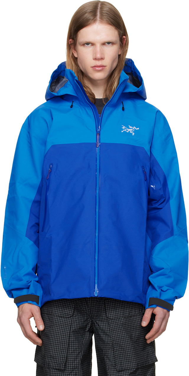 Arc’teryx beta AR jacket PACLITE NAVY Arc'teryx: Navy Beta AR Jacket | SSENSE Canada