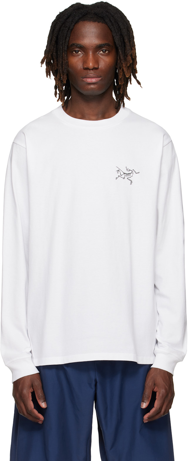Arc'teryx: ホワイト Kragg コットン 長袖Tシャツ | SSENSE 日本