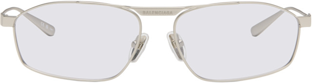 Balenciaga: Silver Tag 3.0 D-Frame Sunglasses | SSENSE