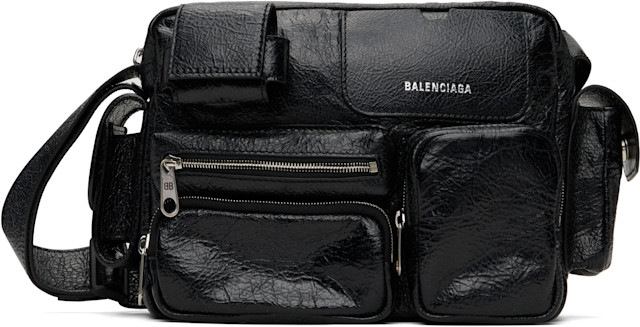 Balenciaga: Black Superbusy Camera Bag | SSENSE