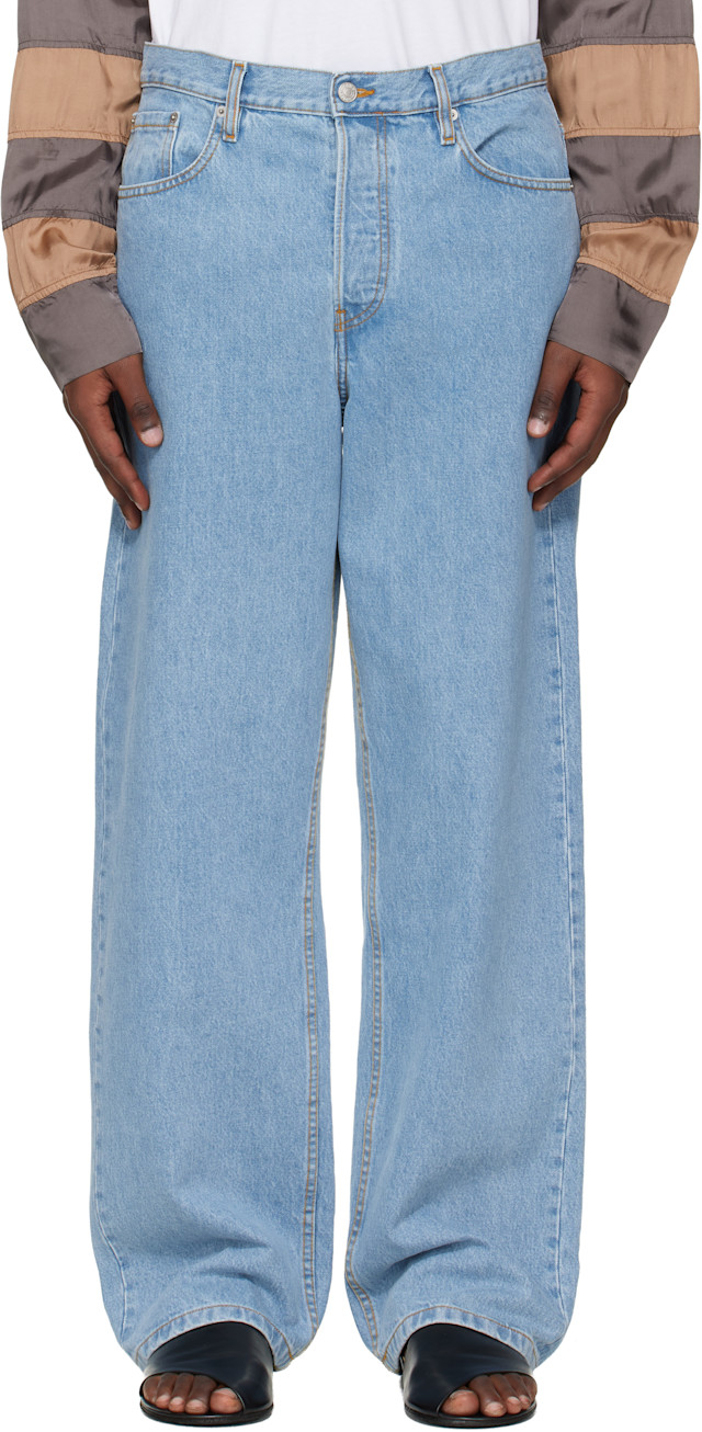 Dries Van Noten: Blue Loose Fit Jeans | SSENSE