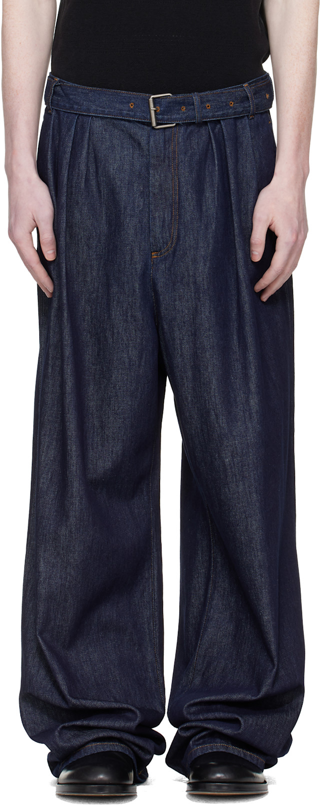 dries-van-noten-navy-pleated-