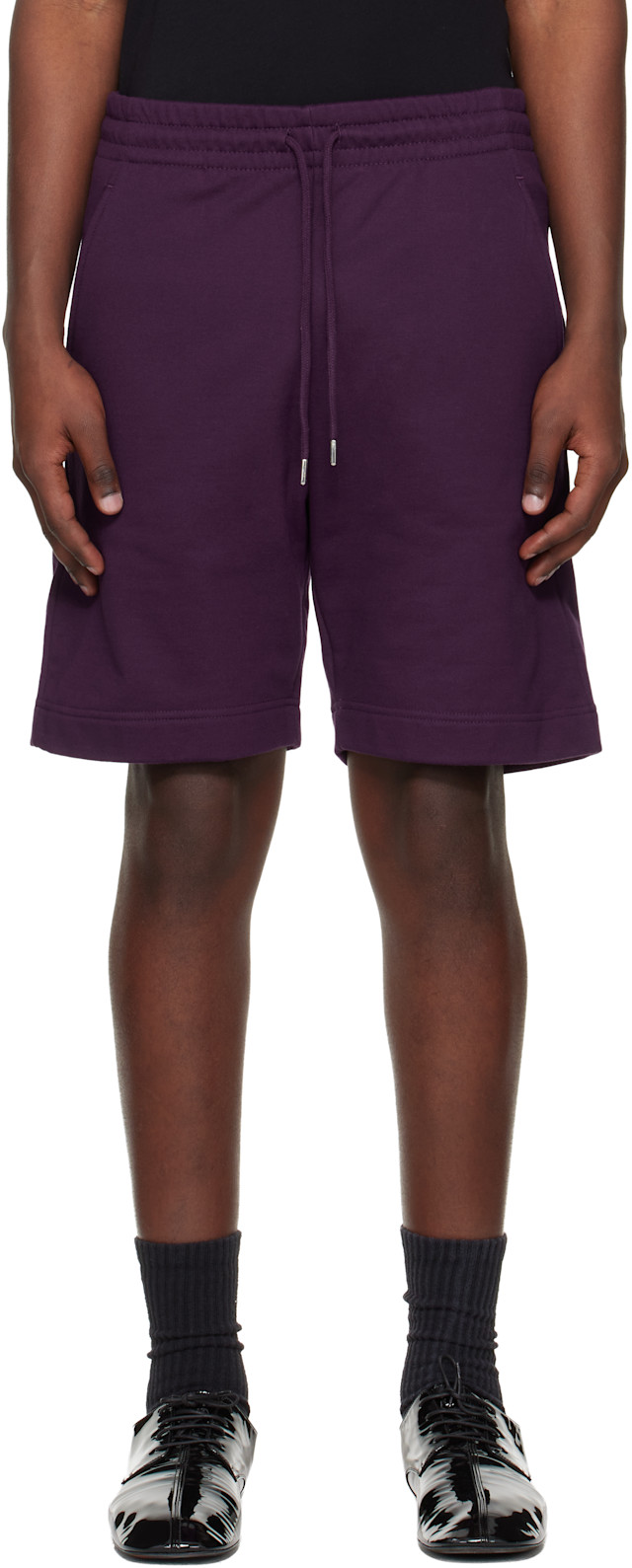 Dries Van Noten: Purple Drawstring Shorts | SSENSE
