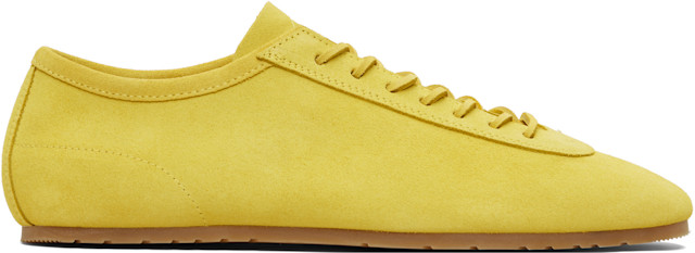 Dries Van Noten: イエロー スエード スニーカー | SSENSE 日本