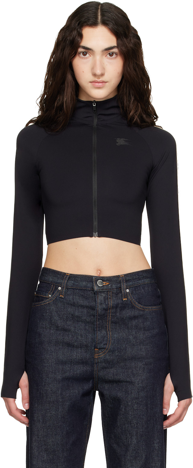 Burberry: Black Astrid Track Jacket | SSENSE