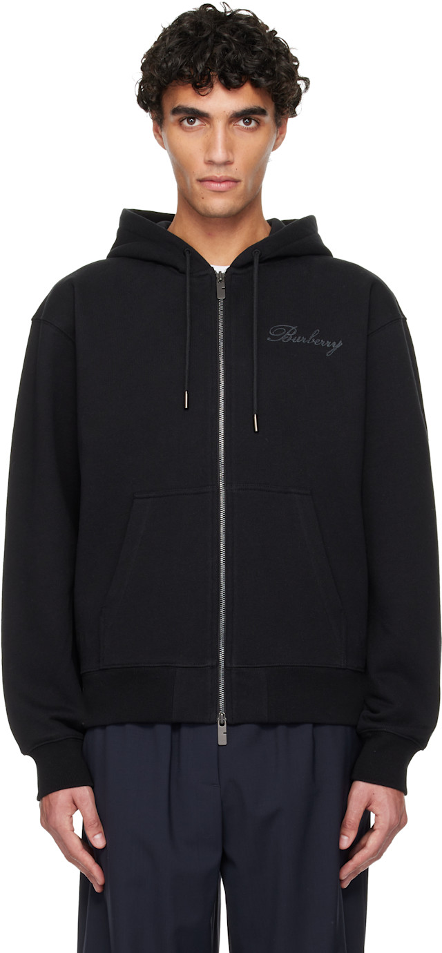 Burberry: Black Rory Hoodie | SSENSE