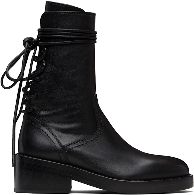 Ann Demeulemeester: Black Henrica Boots | SSENSE